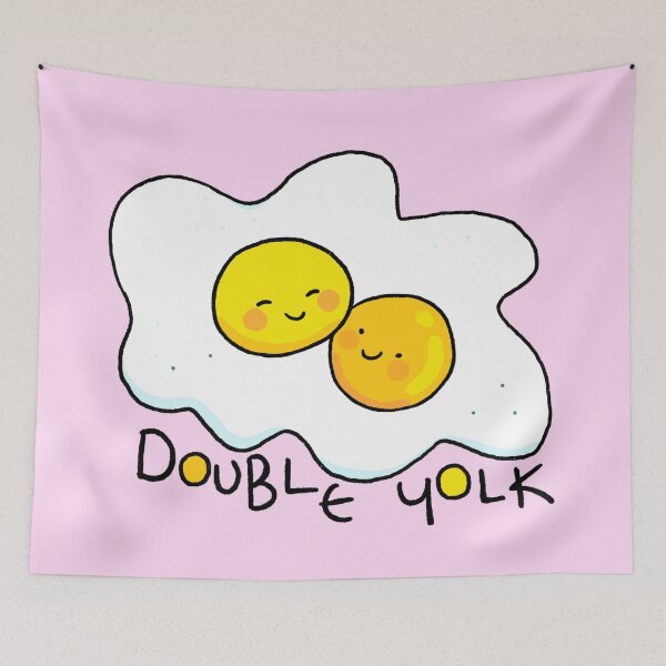Item preview, Double Yolk Egg Lovers - Pink  designed and sold by doodledate.