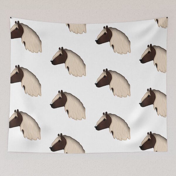 Item preview, Flaxen chestnut forest horse portrait  designed and sold by Art By Drina.