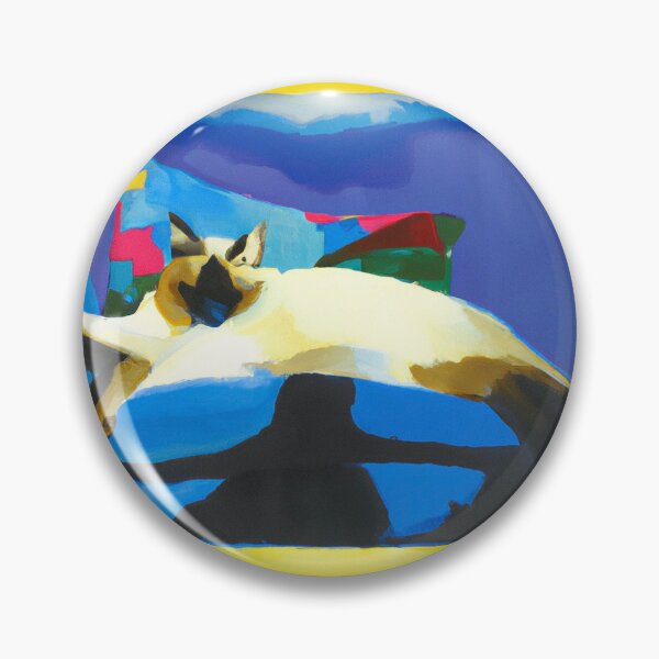 Item preview, Atticus the Siamese cat lounging in the sun designed and sold by firelighter.