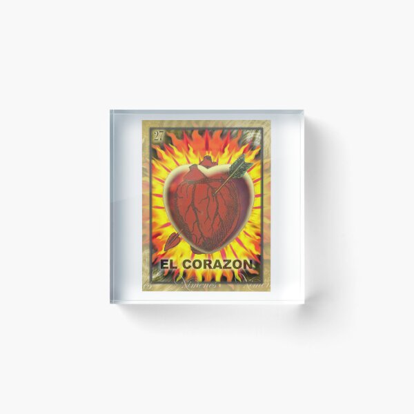 Item preview, Card No. 27 - El Corazon (a version) designed and sold by Jorge Santiago Jiménez.