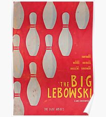 The Big Lebowski, alternatives Filmplakat, Joel und Ethan Coen, minimaler Fine Art Print, Jeff Bridges, der Typ, klassischer Film, Bowling Poster