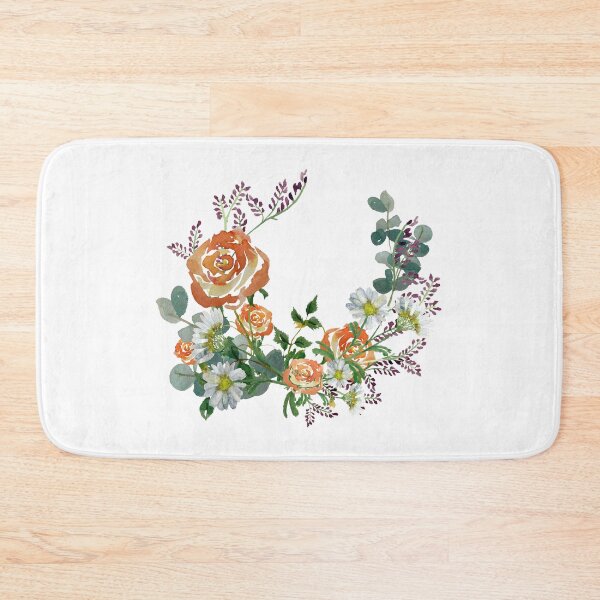 Artikelvorschau, Flower rose daisy branch design a watercolor  entworfen und verkauft von Yana Mustafina | Boho Soulful Designs.