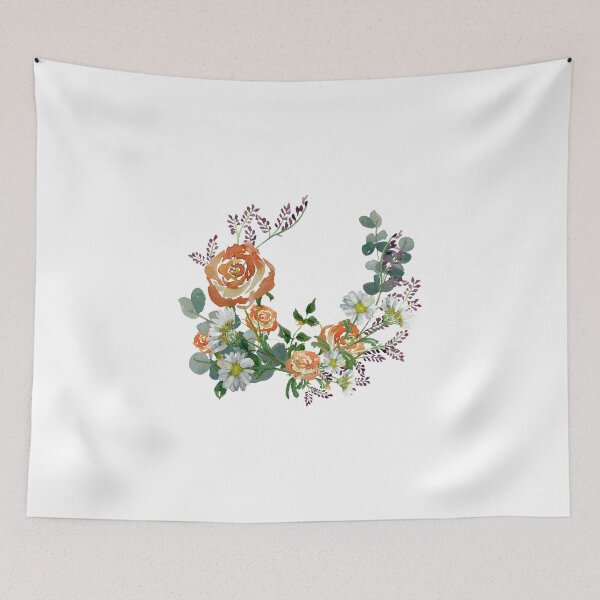 Item preview, Flower rose daisy branch design a watercolor designed and sold by Yana Mustafina | Boho Soulful Designs.