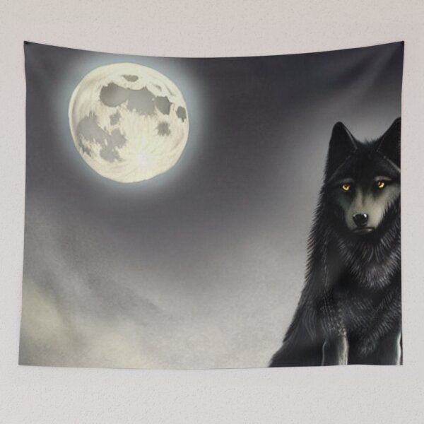 Item preview, Black Wolf Moon 1 designed and sold by MMwolfdogden.
