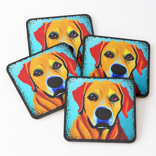 Item preview, A Labrador Dog Painted In A Vibrant Modern Art Style designed and sold by Rocketman2017.