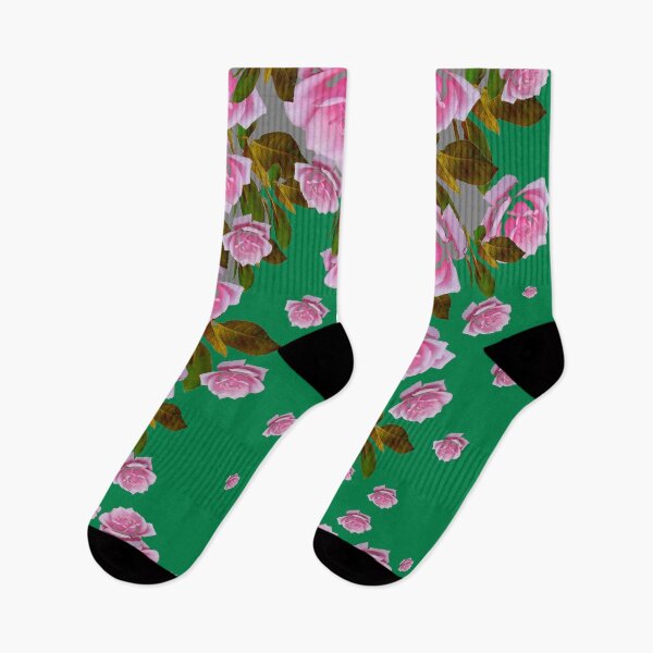 Item preview, PINK PATTERN ROSE GARDEN ABSTRACT TEAL COLOR ART designed and sold by sharlesart.