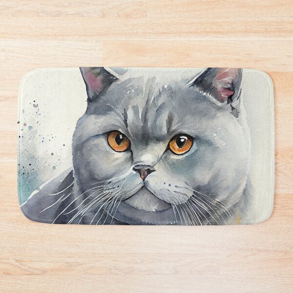 Item preview, British Shorthair Cat V1 - Watercolor paint designed and sold by ABArtByAlexST.