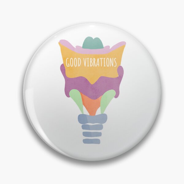 Item preview, Good Vibrations Larynx Pun  designed and sold by Katherine Winner.