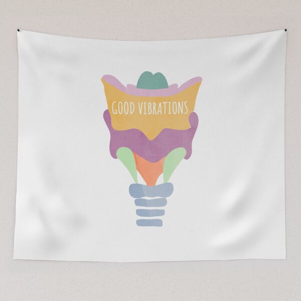 Item preview, Good Vibrations Larynx Pun  designed and sold by Katherine Winner.