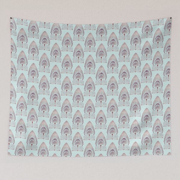 Item preview, De Luxe Art Deco Roaring Twenties Pattern Rose Gold And Mint designed and sold by artsandsoul.