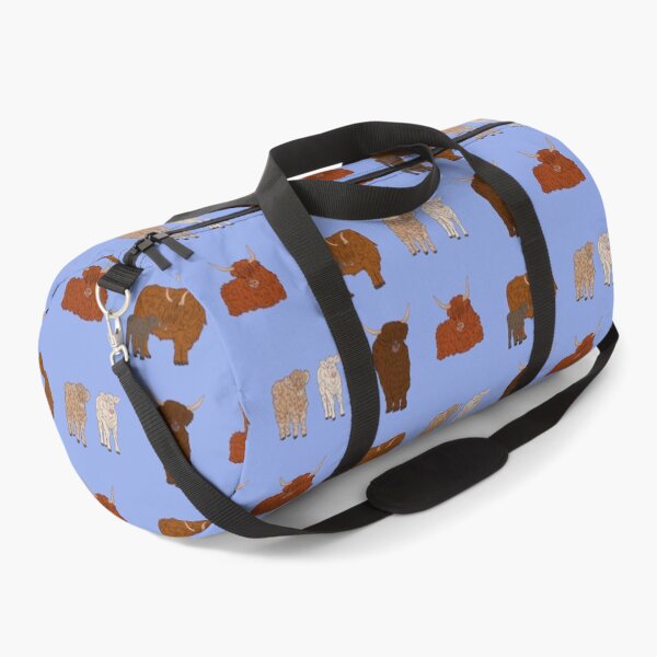 Item preview, Highland Cows Pattern Blue designed and sold by Ashley Gagnon.