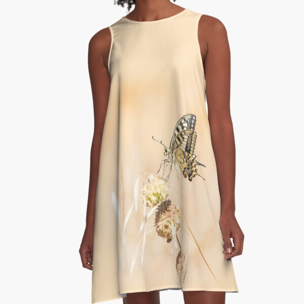 Fragile beauty of swallowtail butterfly A-Line Dress