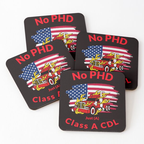 Item preview, American Trucker, No PHD Just A Class A CDL RR designed and sold by TeamsterLife.