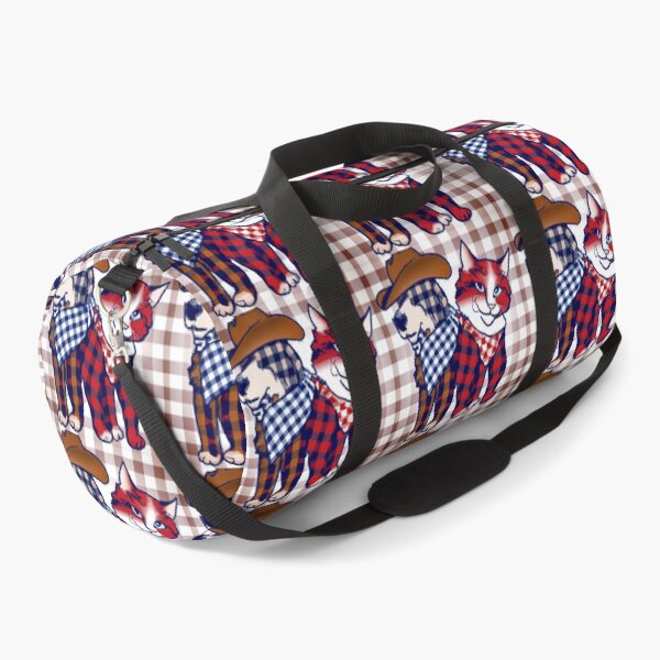 Item preview, Gingham Dog and Calico Cat in Western Cowboy style (AI Generated Art) designed and sold by Cowboy Folly.