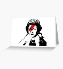 Banksy - "space queen" Greeting Card