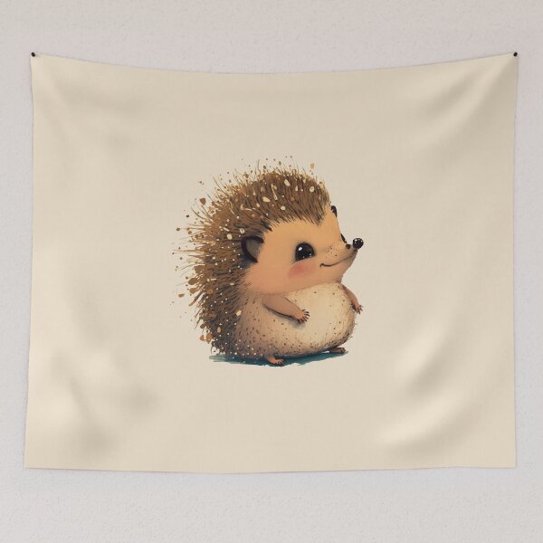 Artikelvorschau, Little cute hedgehog with big eyes entworfen und verkauft von badbug.