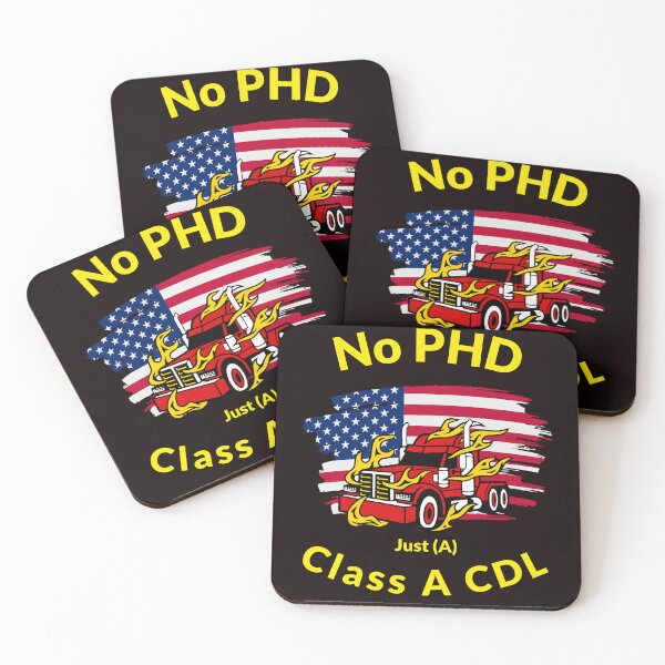 Item preview, American Trucker, No PHD Just A Class A CDL RY designed and sold by TeamsterLife.