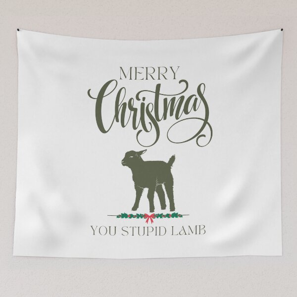 Item preview, Merry Christmas you stupid lamb designed and sold by SpiderMonkey913.