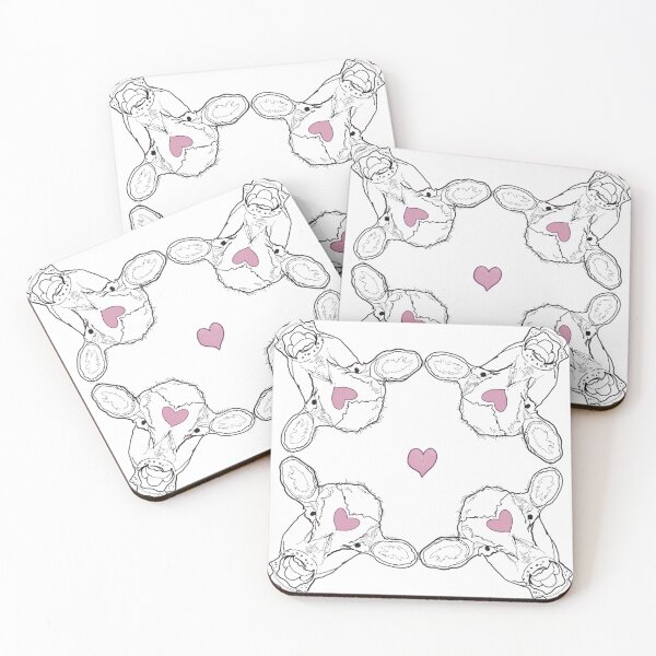 Item preview,  Cows Pink Hearts Pattern Cows love Humans designed and sold by Svetlana  Horvat.