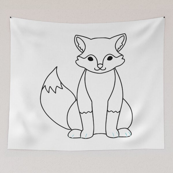 Item preview, cute little fox  designed and sold by ORISES.