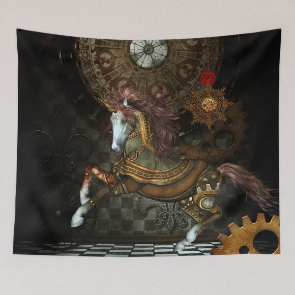 Item preview, Steampunk,mystical steampunk unicorn designed and sold by nicky2342.