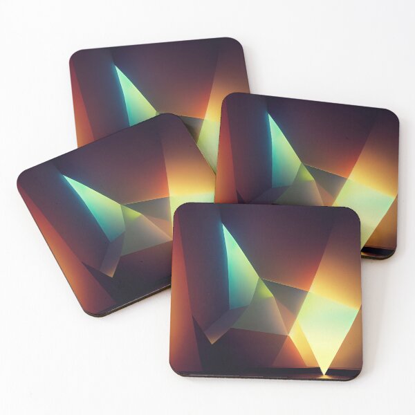Item preview, Polygonal light bounce design. Geometric and triangular contemporary lights art.  designed and sold by justinasv775.