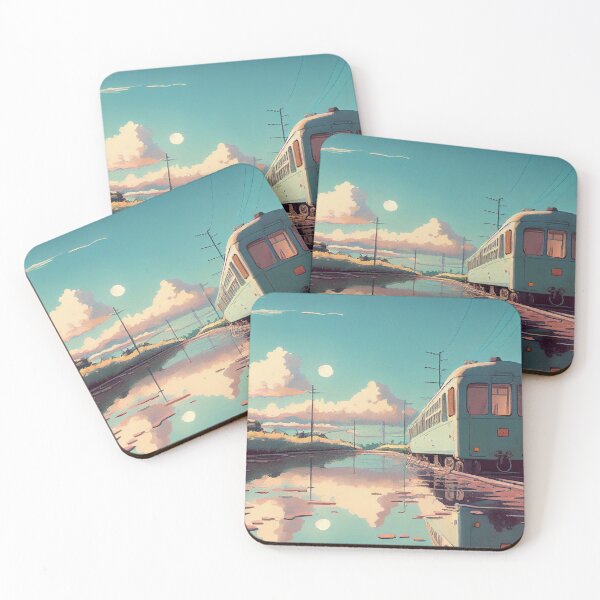 Item preview, Retro Anime Style Old Japanese Train designed and sold by KaPrints.