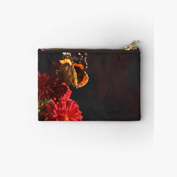 Item preview, red admiral and red flowers designed and sold by Francespoppy.