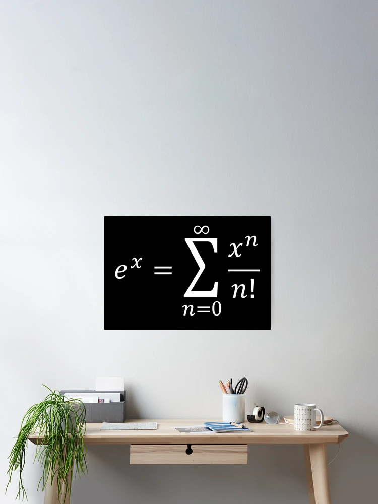Thumbnail 2 of 3, Poster, Exponential Definition Using Series - Calculus And Math designed and sold by ScienceCorner.