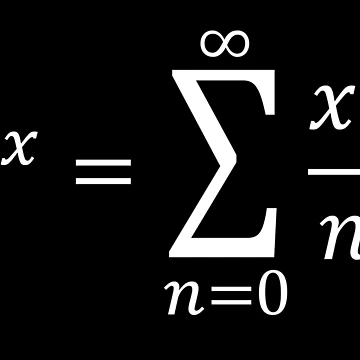 Artwork thumbnail, Exponential Definition Using Series - Calculus And Math by ScienceCorner