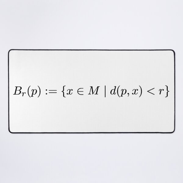 Item preview, definition of open ball, in a metric space, topology and math designed and sold by NoetherSym.