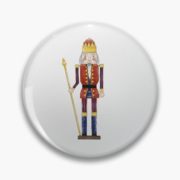Item preview, Digital, watercolor drawing of vintage, antique nutcracker designed and sold by KataMarekArt.