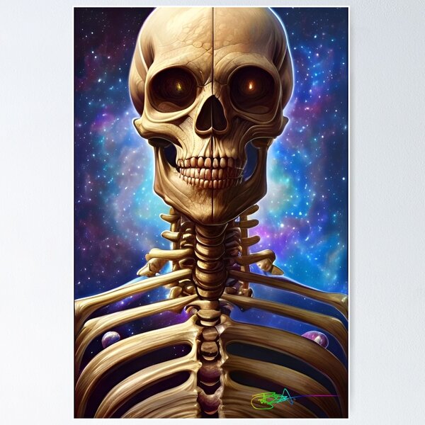 Item preview, Groovy Cosmic Skeleton Vibes 14 designed and sold by Benito Del Ray.