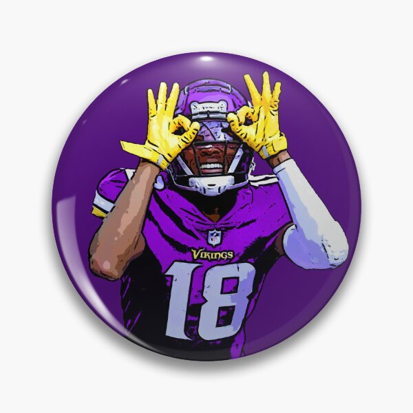 Item preview, Justin Jefferson Griddy Dance Print - Purple Background designed and sold by U-Imaginations.