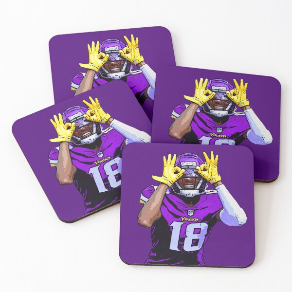 Item preview, Justin Jefferson Griddy Dance Print - Purple Background designed and sold by U-Imaginations.