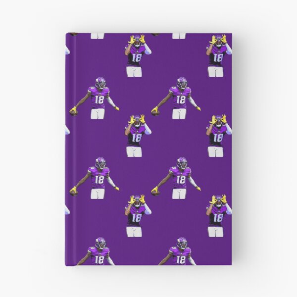 Item preview, Justin Jefferson Griddy Dance Print - Purple Background designed and sold by U-Imaginations.