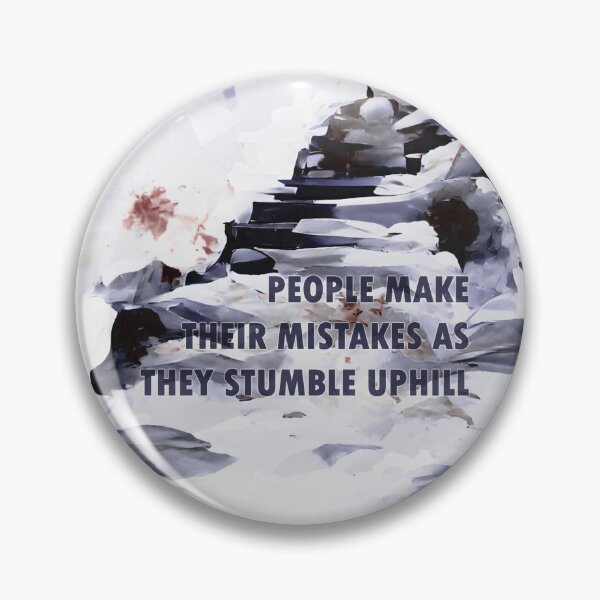 Item preview, Stumbling Uphill - Quote by Jordan B Peterson - grey designed and sold by JoanNinjaHen.
