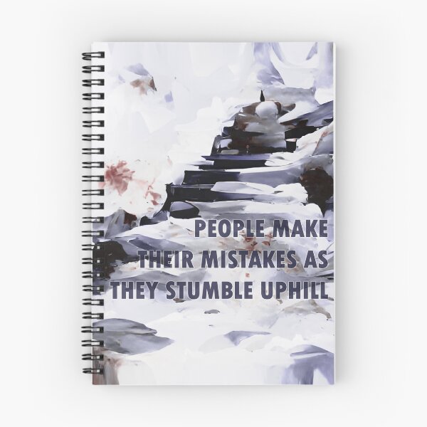 Item preview, Stumbling Uphill - Quote by Jordan B Peterson - grey designed and sold by JoanNinjaHen.