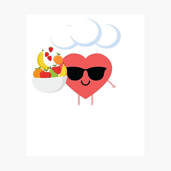 Fruit Heart Emoji Photographic Print For Sale By Hippoemo Redbubble