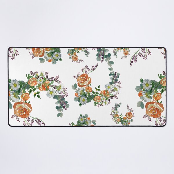 Artikelvorschau, Flower rose daisy branch pattern a watercolor entworfen und verkauft von Yana Mustafina | Boho Soulful Designs.