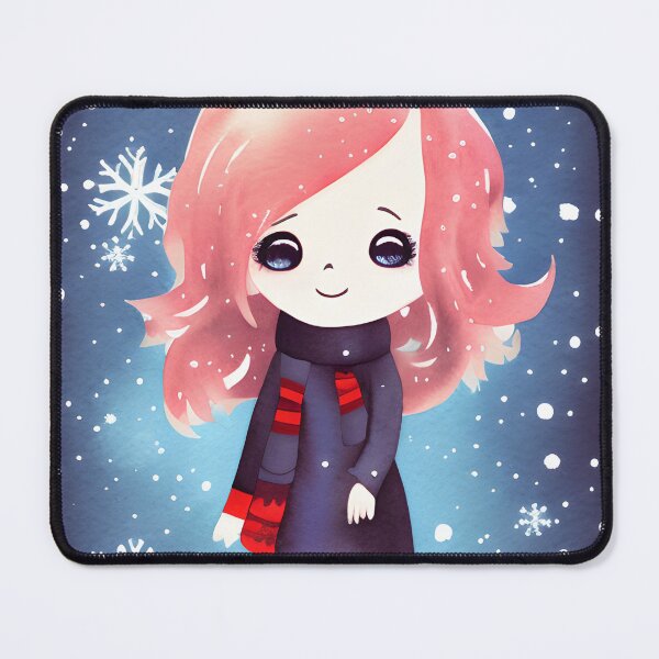Item preview, Kawaii chibi anime winter wonderland 1 designed and sold by i-cottagedesign.