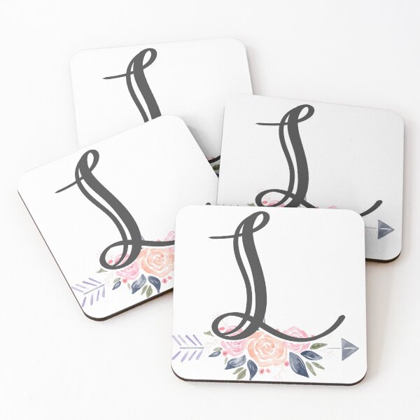Item preview, Letter L Monogram Watercolor Roses designed and sold by MandyRosko.