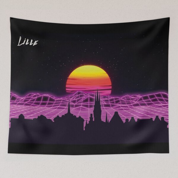 Item preview, Lille Skyline Neon Nights designed and sold by DFerraz.