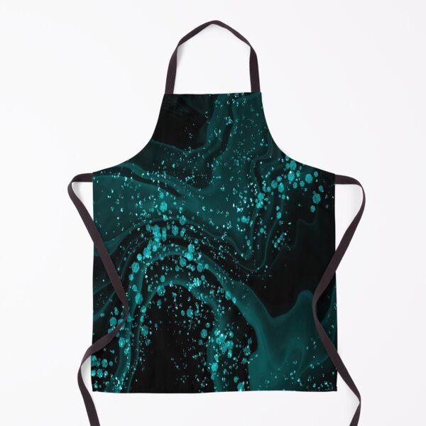 Item preview, Galactic night Sky with Black & Teal and Stars designed and sold by KeshaEls.