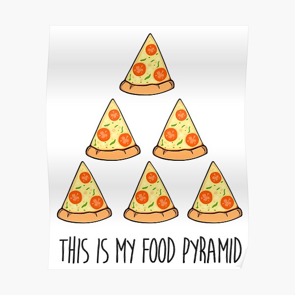 This Is My Food Pyramid Poster By Ninomelon Redbubble 2216