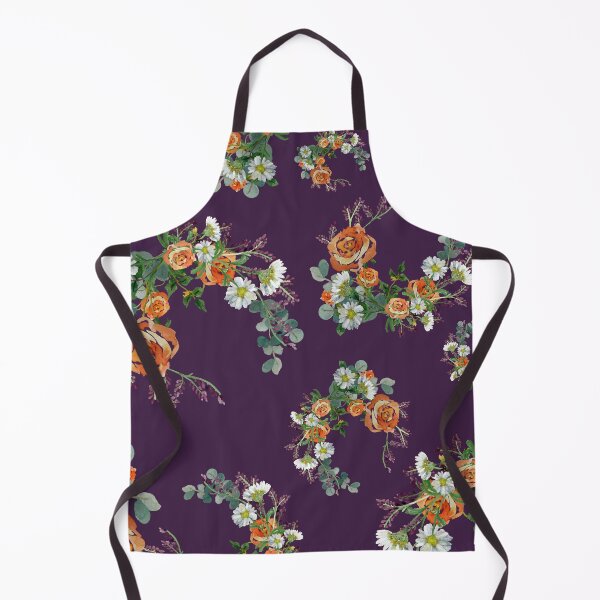 Artikelvorschau, Flower rose daisy branch pattern a watercolor violet entworfen und verkauft von Yana Mustafina | Boho Soulful Designs.