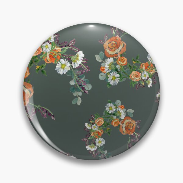 Artikelvorschau, Flower rose daisy branch pattern a watercolor turquoise entworfen und verkauft von Yana Mustafina | Boho Soulful Designs.