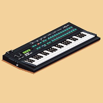Artwork thumbnail, Yamaha DX-100 Pixel Art by Retroperks