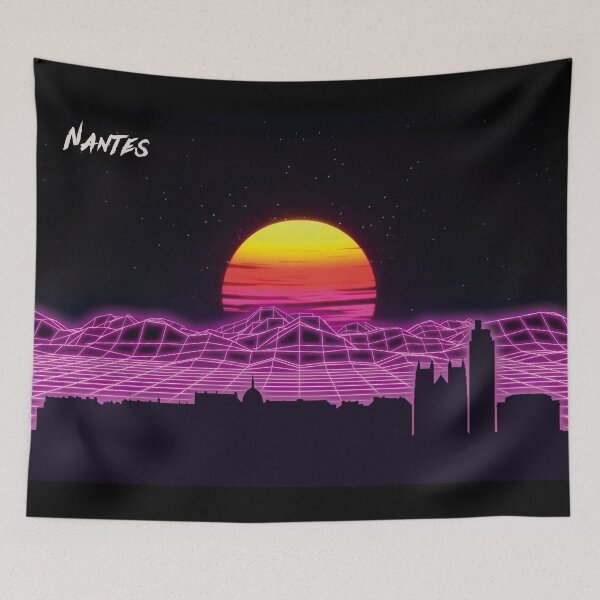 Item preview, Nantes Skyline Neon Nights designed and sold by DFerraz.