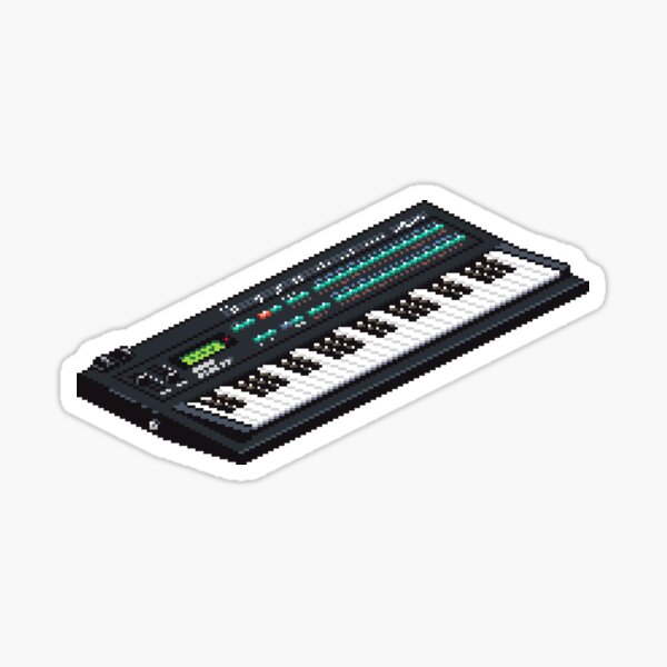 Yamaha DX-100 Pixel Art Sticker